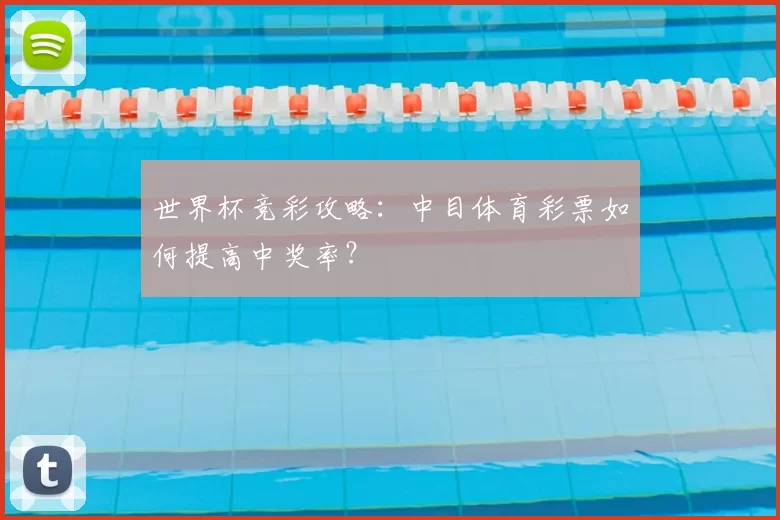 世界杯竞彩攻略：中目体育彩票如何提高中奖率？