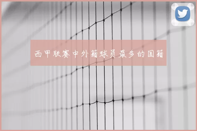 西甲联赛中外籍球员最多的国籍