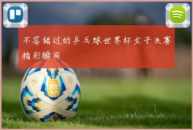 不容错过的乒乓球世界杯女子决赛精彩瞬间