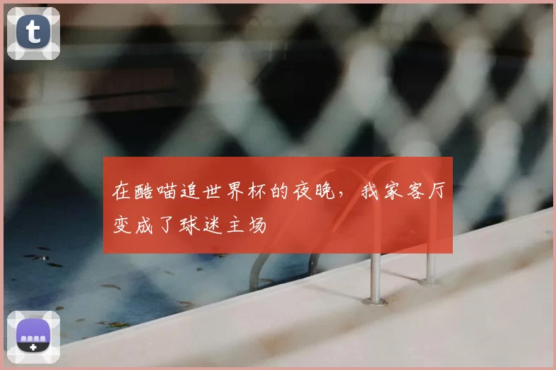 在酷喵追世界杯的夜晚，我家客厅变成了球迷主场
