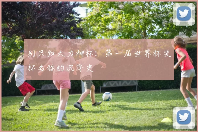 别只知大力神杯：第一届世界杯奖杯名称的沉浮史